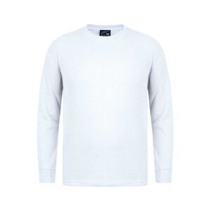 Fabric Mens Waffle Long-Sleeved T-Shirt / White